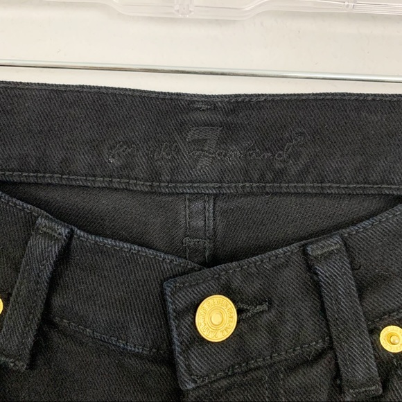 7 For All Mankind Roxanne Black Skinny Jeans - Picture 6 of 11